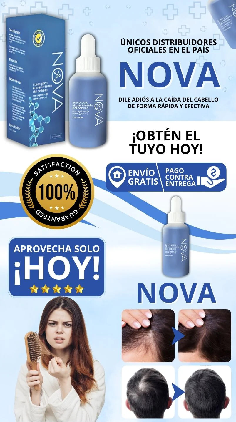 NOVA | Crecimiento del cabello con péptidos de cobre