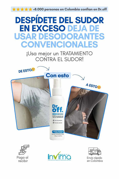 DrOFF🧑‍⚕️Tratamiento médico contra el sudor dds